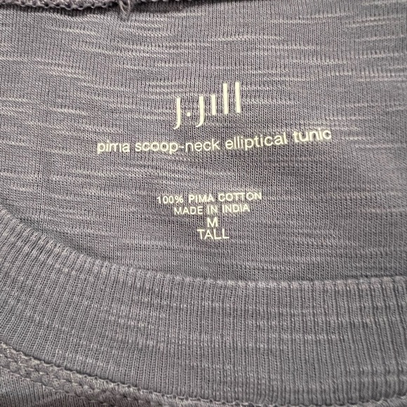 J. Jill elliptical tunic Pima cotton Women's scoop neck tall size medium, EUC - Picture 7 of 7